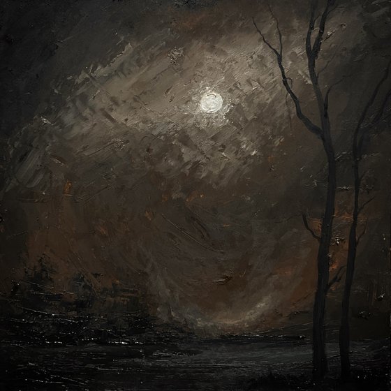 Nocturne in countryside