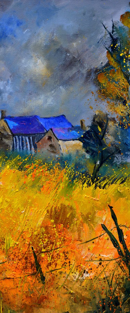 Old houses in summer by Pol Henry Ledent