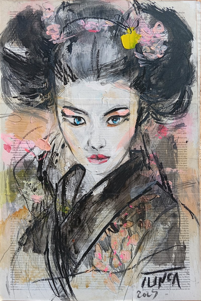 Impressionistic Portrait Painting By Catalin Ilinca, 16 X 24, L