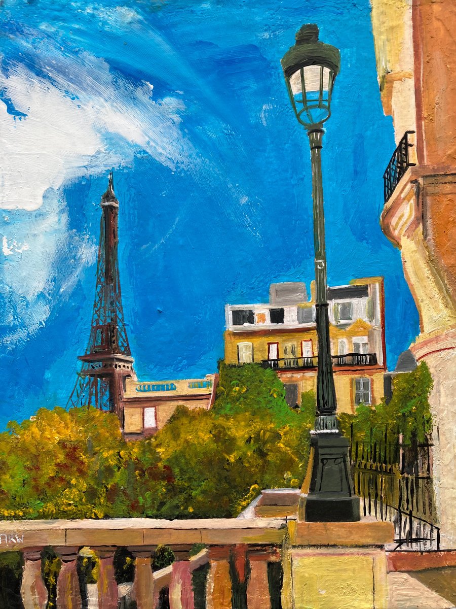 Bright And Sunny Paris In The Afternoon By Andrew Reid Wildman, 10 X 12, Artwork For Sale On Artfinder