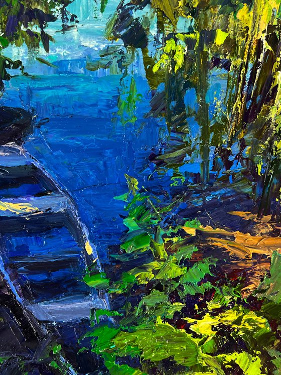 Boats on a Summer Lake