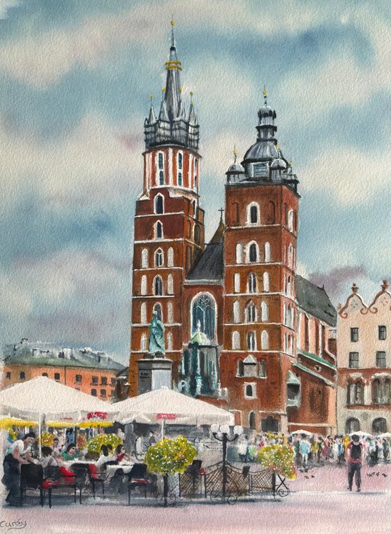 City scene, krakow Poland
