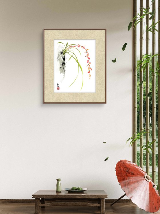 Coral Cascade Orchid