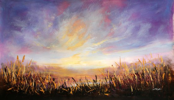 Golden Hours   - Large original landscape