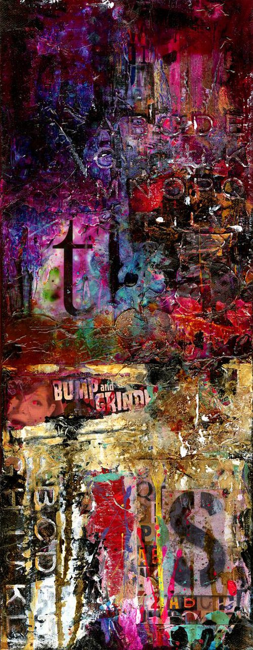 Bump And Grind  - Abstract Painting  by Kathy Morton Stanion by Kathy Morton Stanion