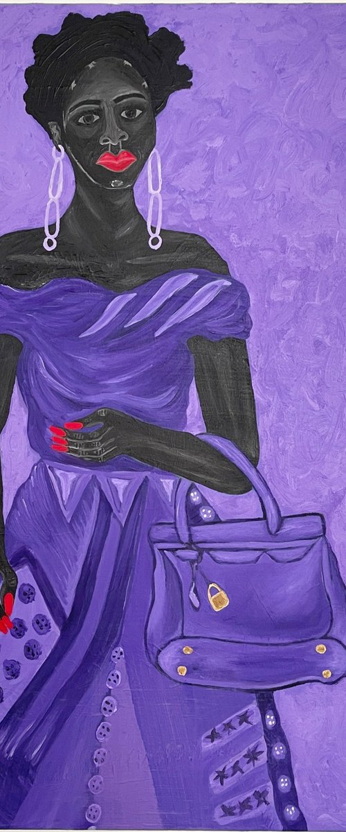 Purple Hibiscus Moments by Sophia Oshodin