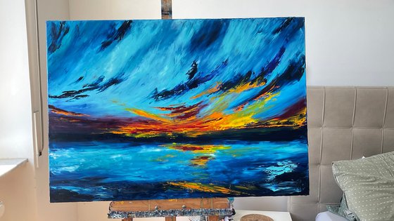 Turquoise sunset