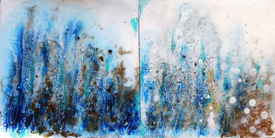 Rain / 80 cm x 40 cm  Abstract Office Home Decor