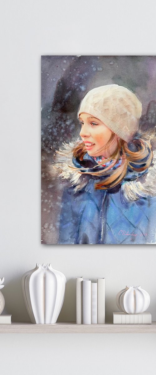 Winter portrait by Olha Retunska