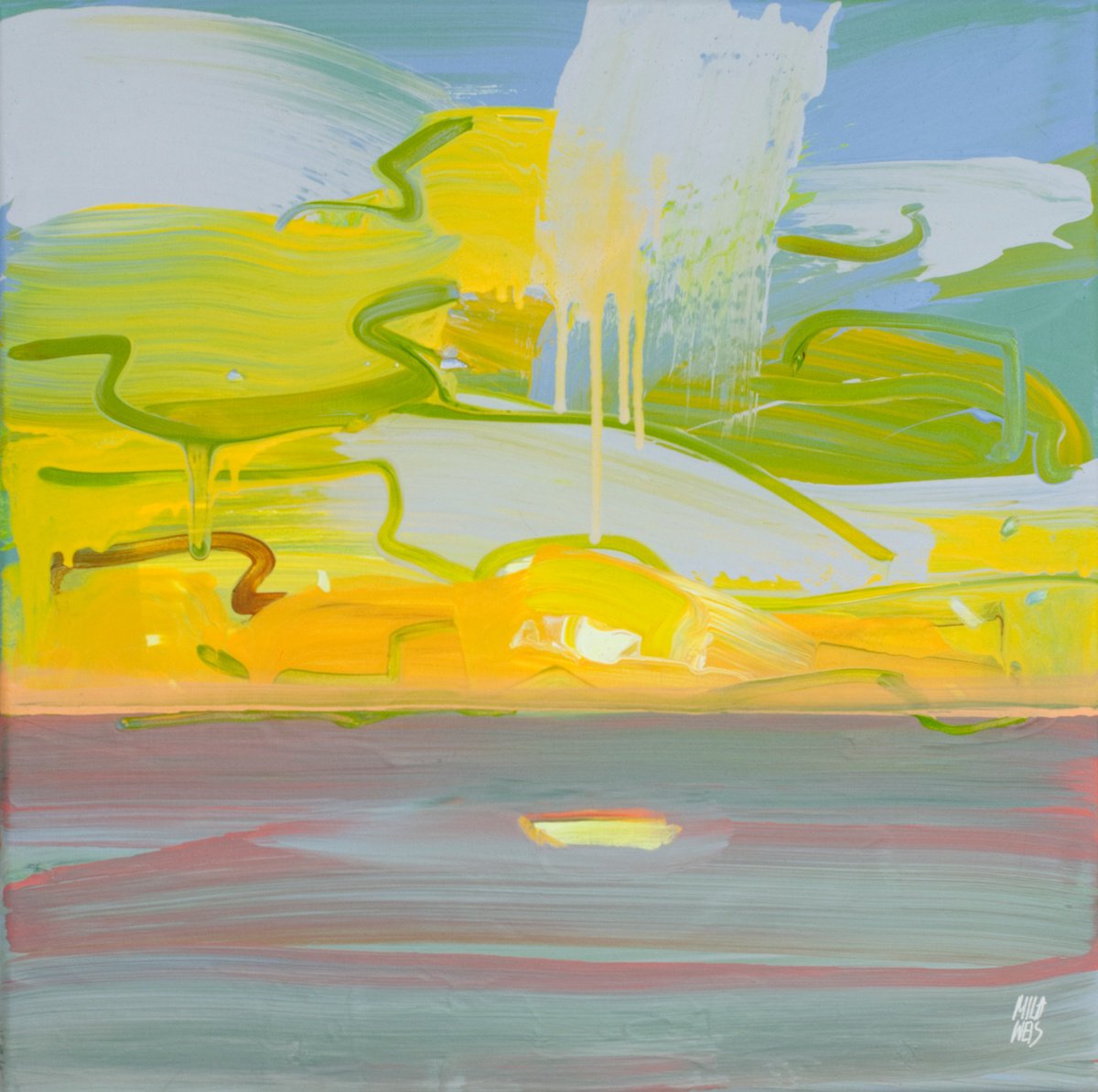  Sunrise Colors No.5 By Mila Weis, 24 X 24, Artwork For Sale On Artfinder
