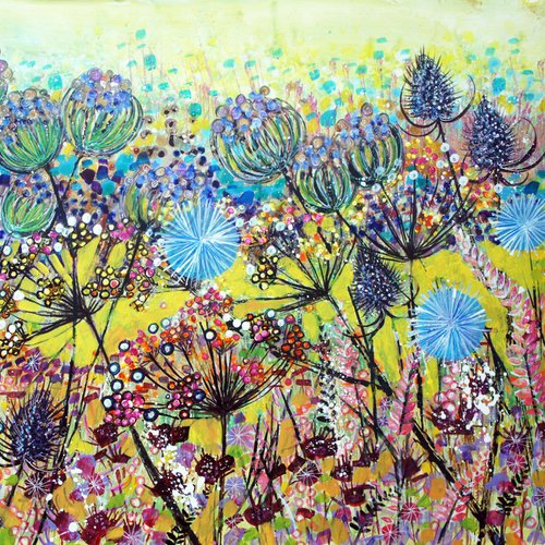 Wildflower Meadow - Autumn by Julia  Rigby