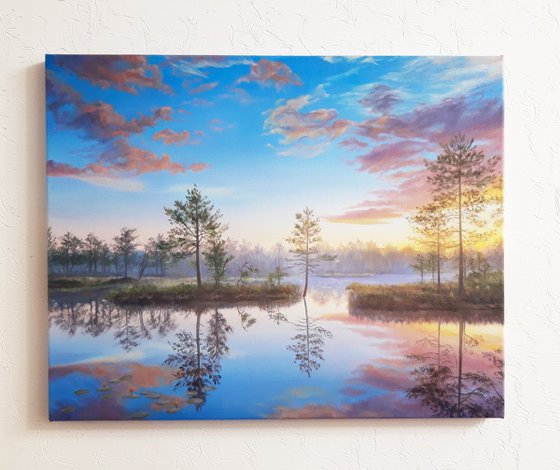 Sunset on the lake