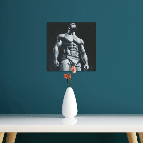 Standing in Light  - Male nude