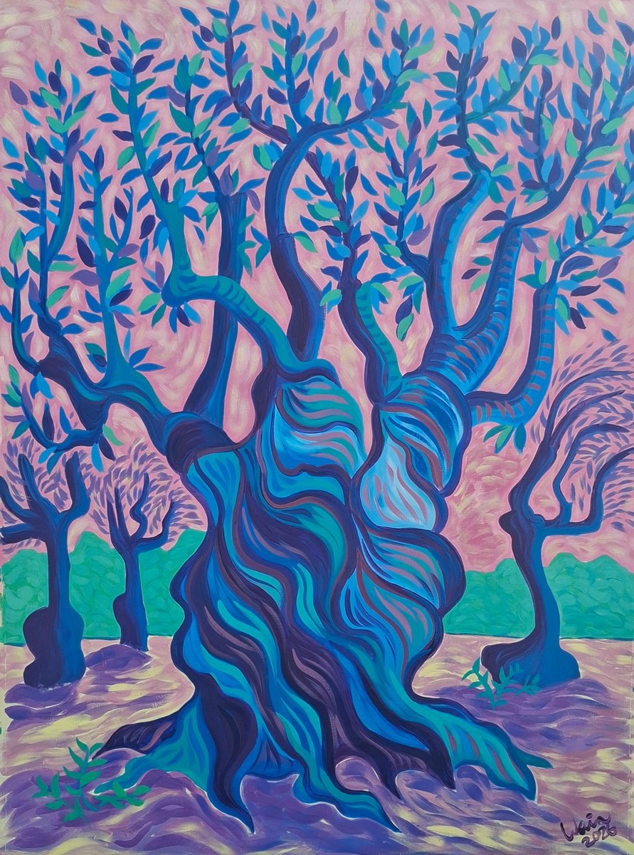 Azul Olive Ii By Kirsty Wain, 38 X 51, Artwork For Sale On Artfinder