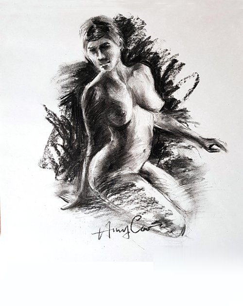 Nude Sketch 3 by Henry Cao