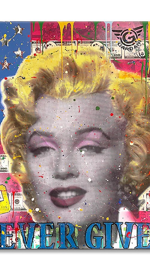 Marilyn  Monroe Flag by Gardani Art
