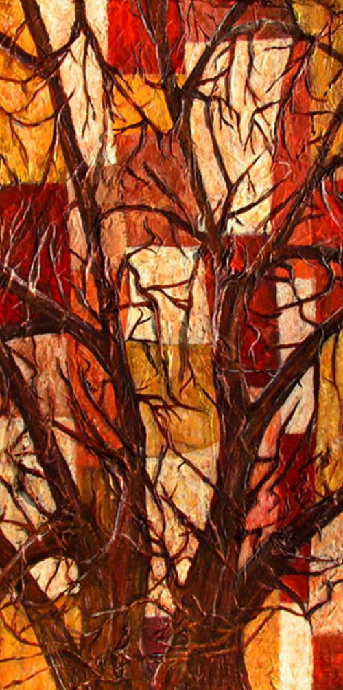 Patchwork Tree by Roz Edwards