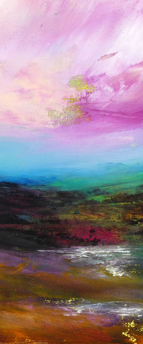 Pink Moorland Sky by oconnart