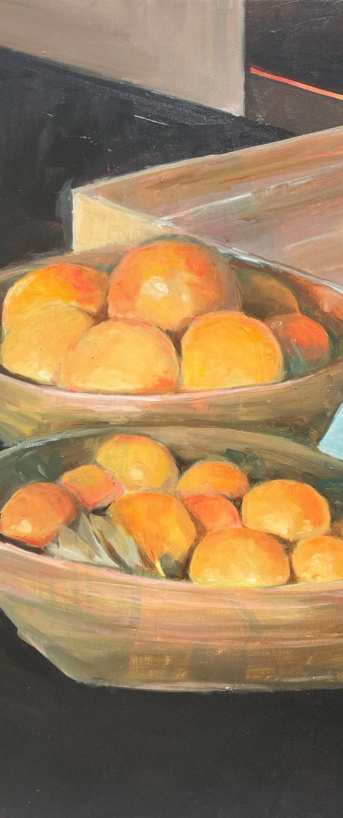 mandarins and oranges by Elina Evstig
