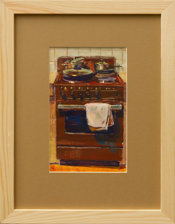 The kitchen stove