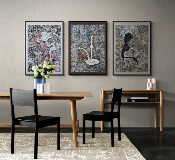 Transcendent Shapes Triptych