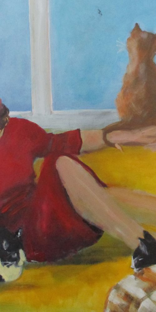 At home with the babes by Rosalind Roberts