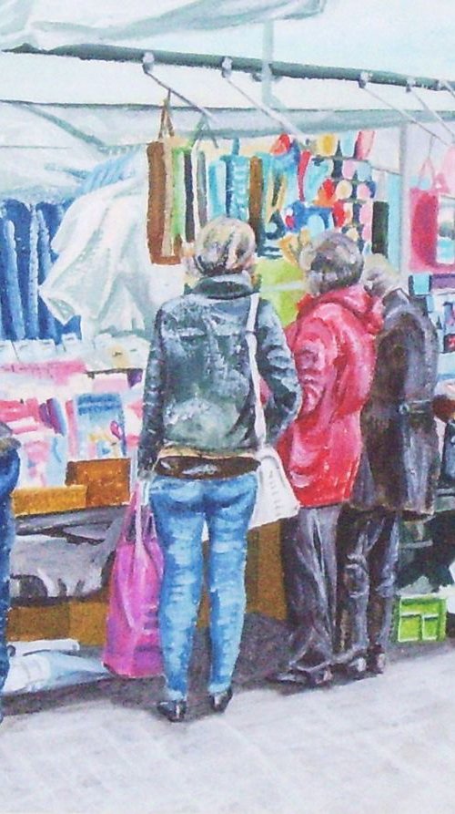Market Stall in Knaresborough by Max Aitken