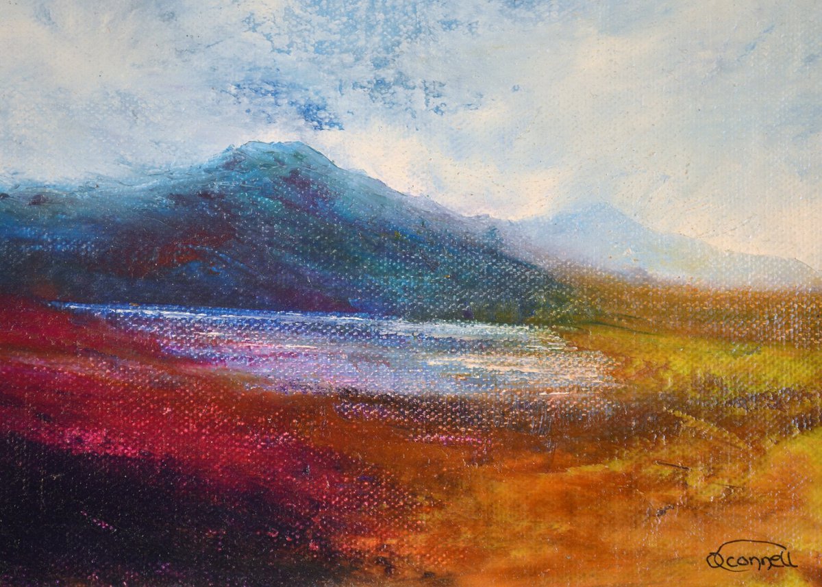 Impressionistic Landscape Oil Painting By Oconnart, 11 X 9", Morvern Memories Ardnamurchan, Original Artwork