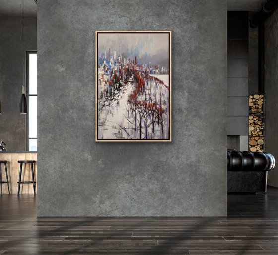 Entering New York in Winter