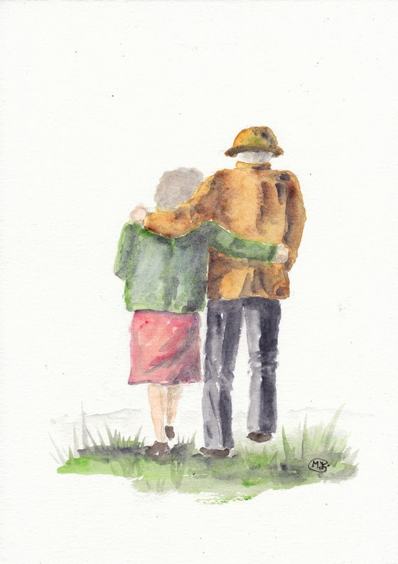 Together, Couple walking