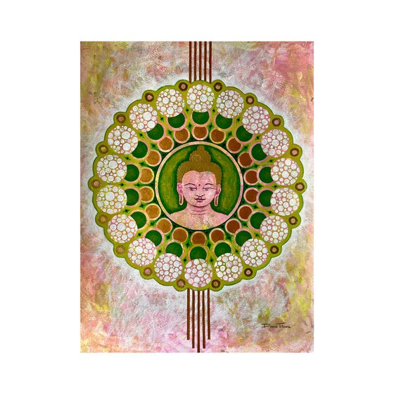 Cherry Blossom Buddha mandala