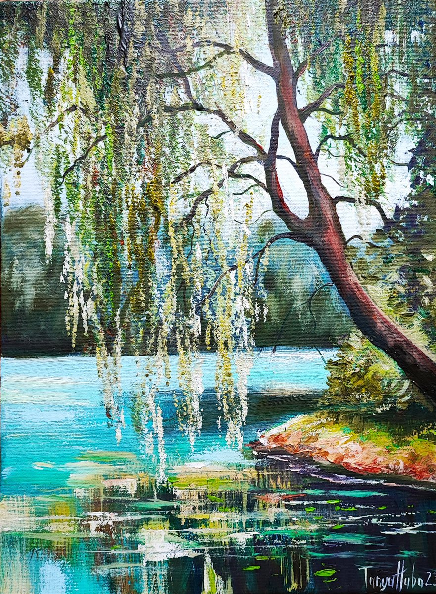 Willow tree. by Tatajana Obuhova
