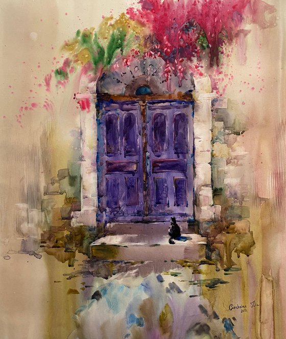 Watercolor “Waiting” perfect gift