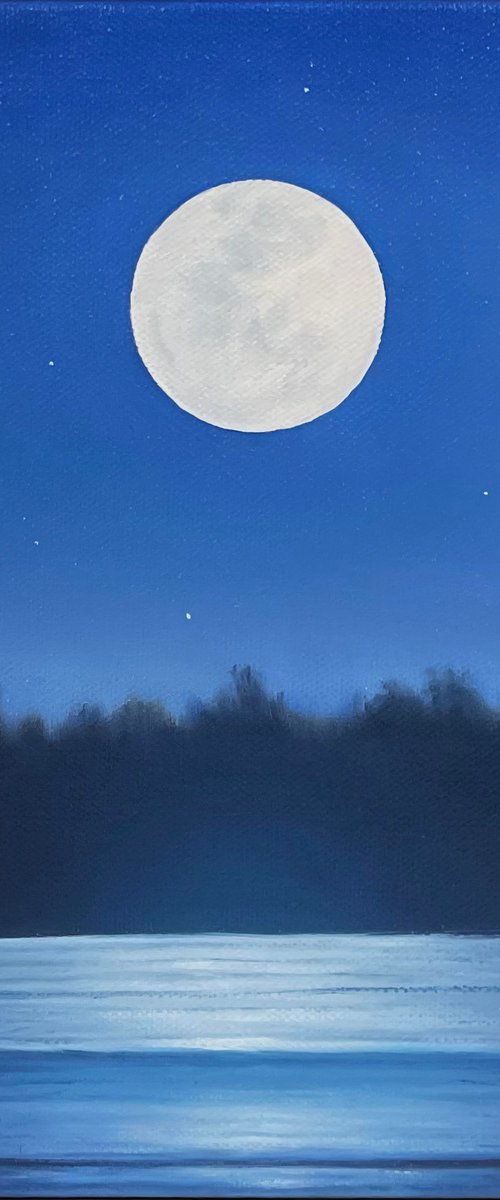 Ethereal Glow of a Full Moon by Alla Kallass