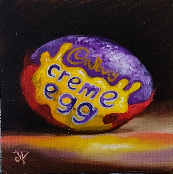 Little Cadbury Creme egg still life
