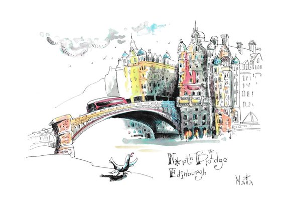 North Bridge, Edinburgh (colour)