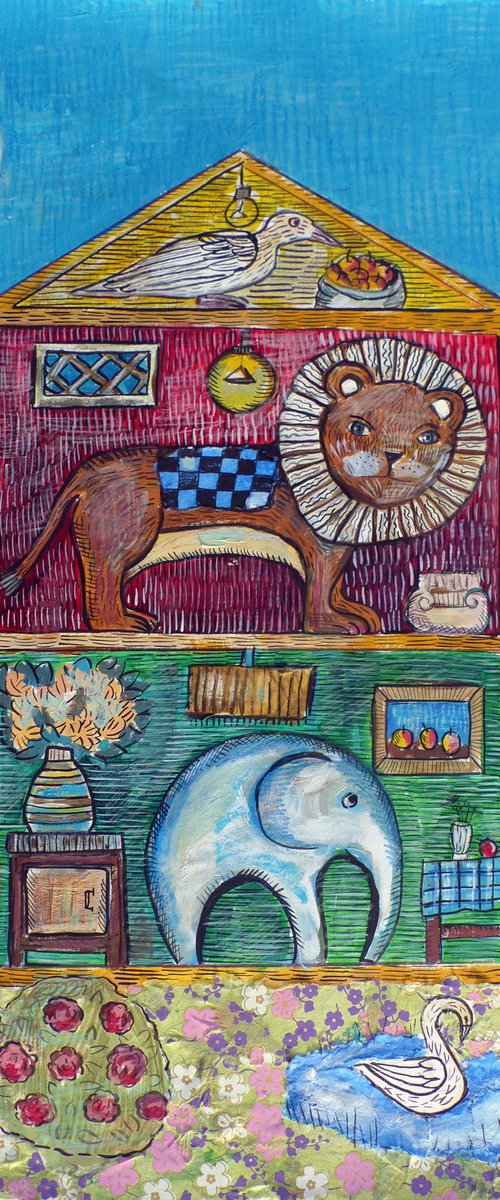 Cute animals in the house#2 by Elizabeth Vlasova