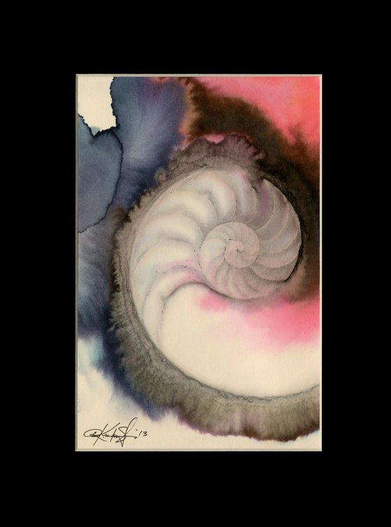 Nautilus Shell 641 - Sea Shell Painting by Kathy Morton Stanion