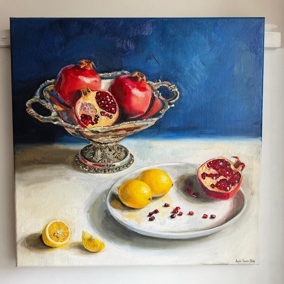 Pomegranates and lemons