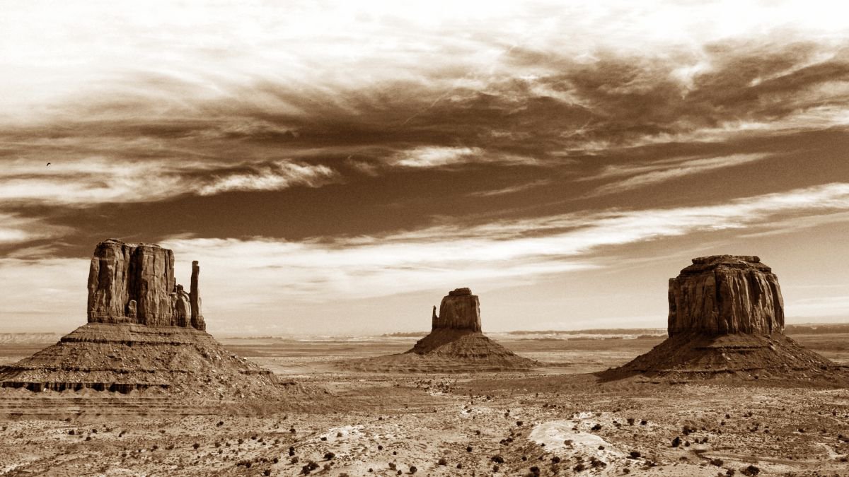 Photorealistic Landscape Photograph By Alex Cassels, 24 X 14, The Old Wild West, Original Artwork