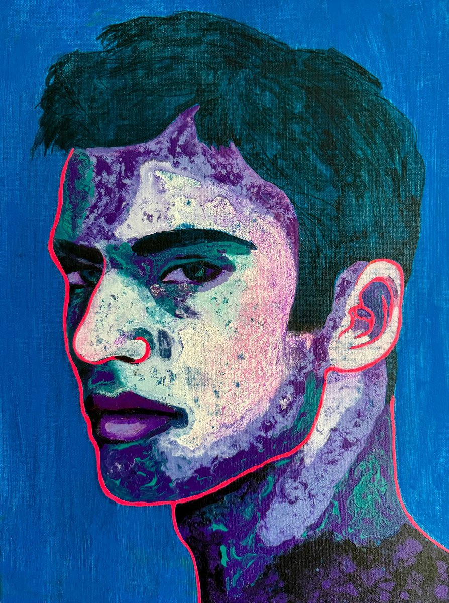Expressive Painting , Christopher By Stefano Pallara, 12 X 16, Artwork For Sale On Artfinder