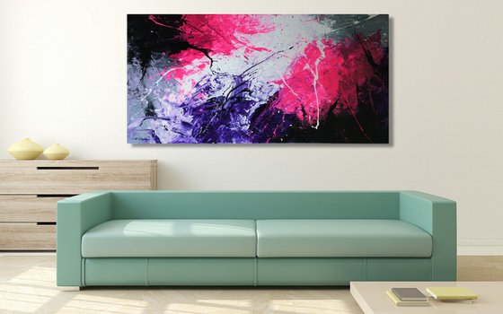 Color Storm I (200 x 100 cm) XXXL (80 x 40 inches)