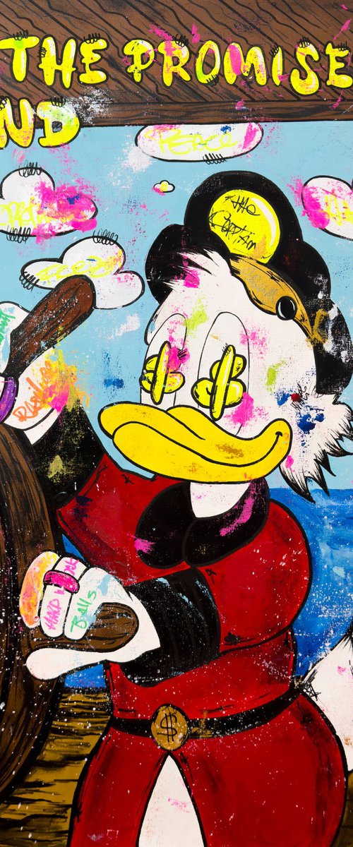 Scrooge Mc Duck in i am the Captain of my Life by Carlos Pun Art