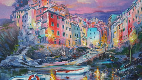 Magical evening in Riomaggiore, Cinque Terre