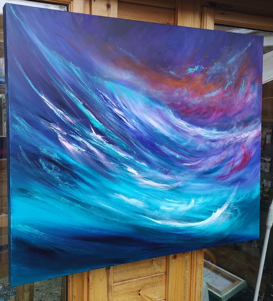 Wild Seas - Large Emotional Seascape, Art