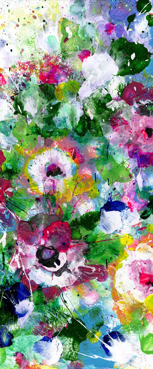 Flower Candy 2 - Floral Painting by Kathy Morton Stanion by Kathy Morton Stanion