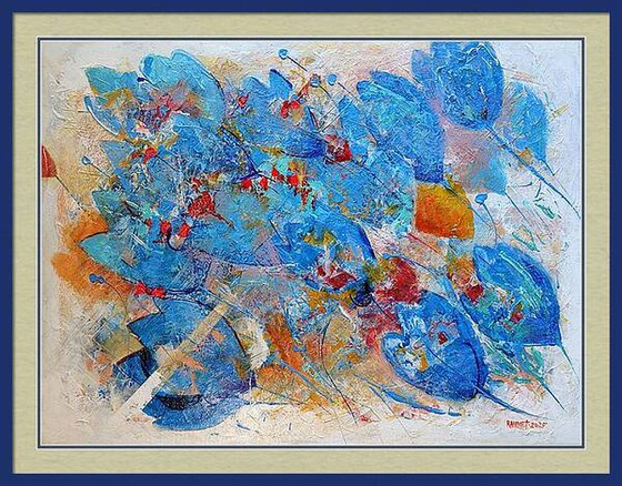 Fantasy with Blue Tulips