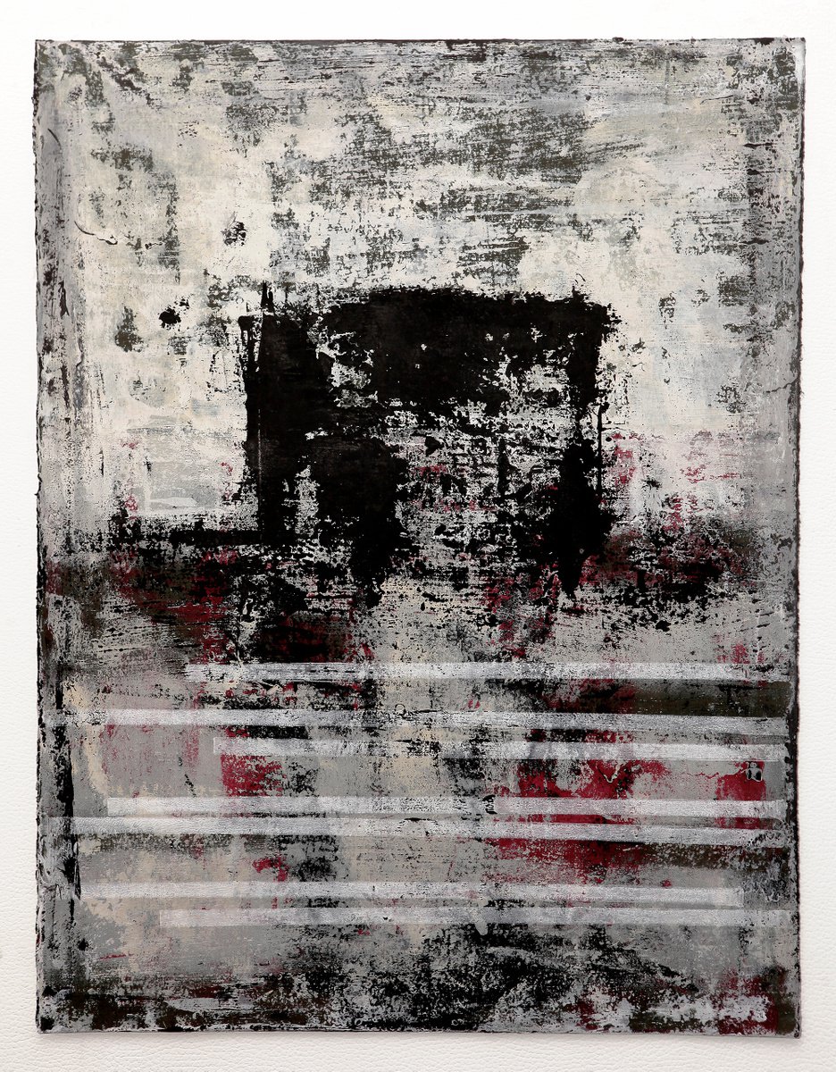 Abstract Acrylic Painting By Petr Strnad, 15 X 20", Follow The Story I., Original Artwork