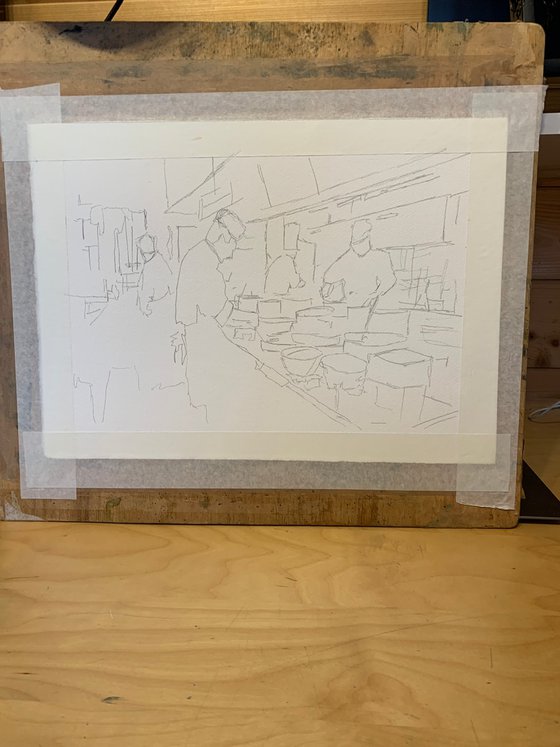 Chefs at work in the kitchen