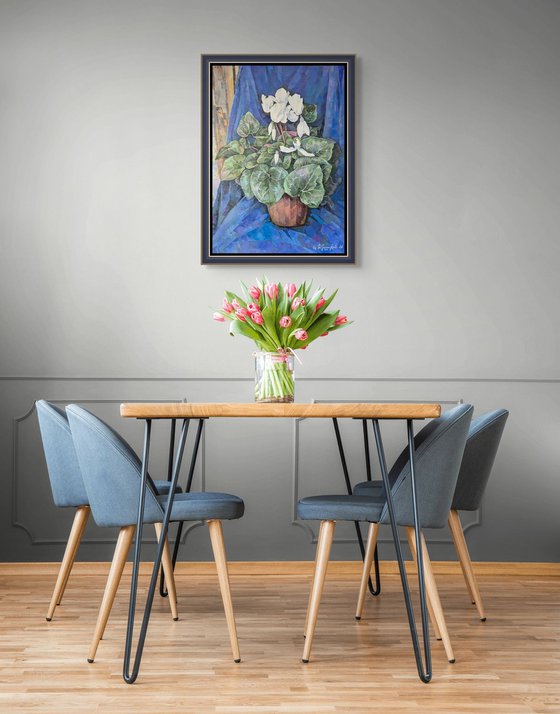 Cyclamen in Terracotta